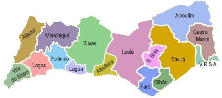 Distrikte der Algarve